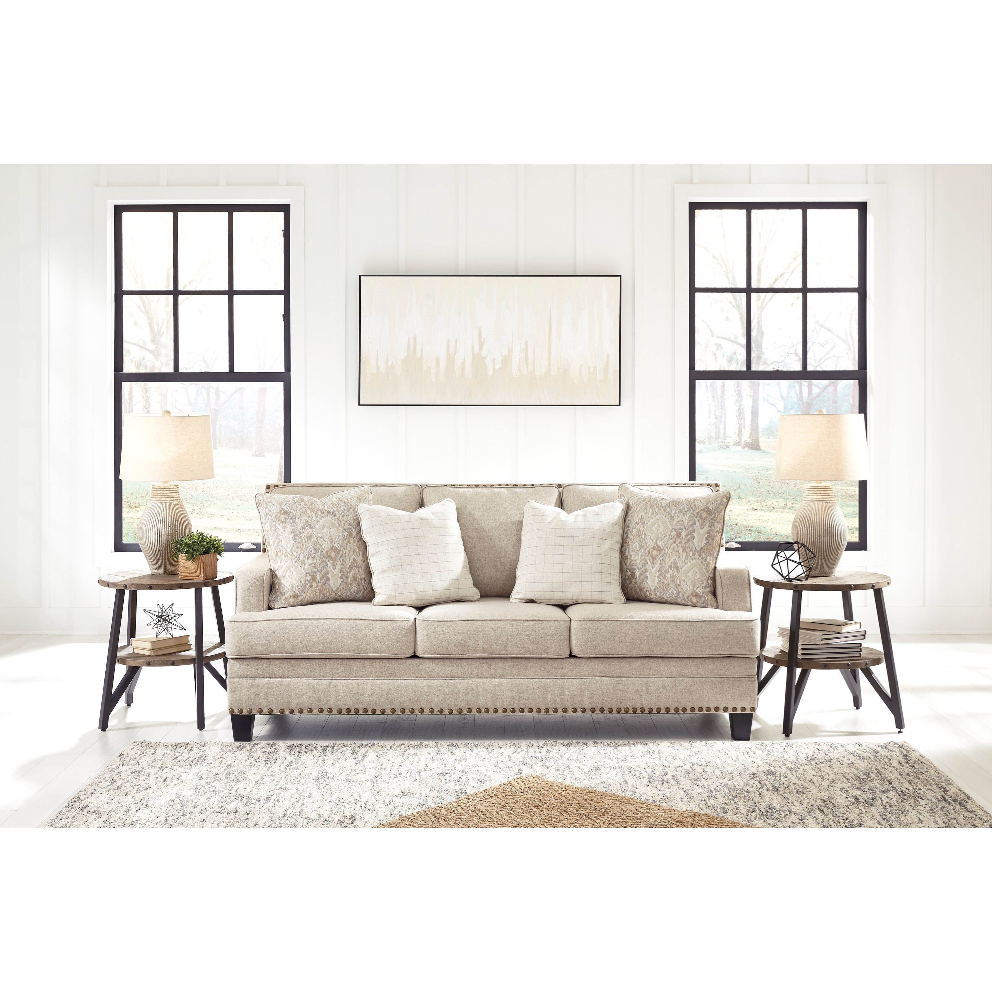 Claredon outlet linen sofa